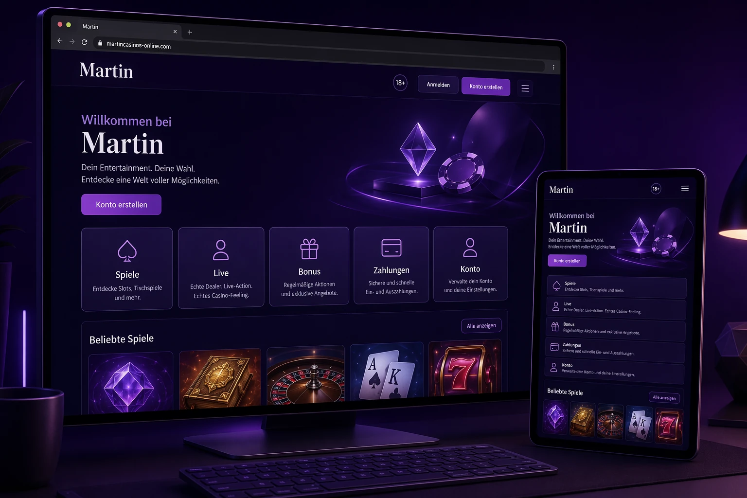 Erster Eindruck vom Martin Online Casino